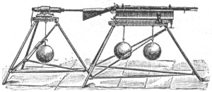 Whitworth rifle in mechanical rest