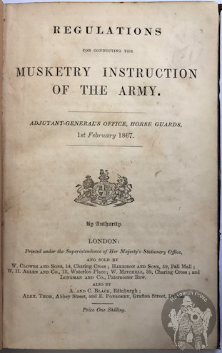 Musketry Instruction of the Army, 1 February 1867