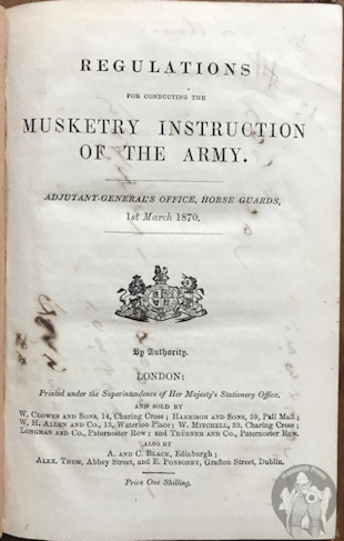 Musketry Instruction Of The Army, 1870
