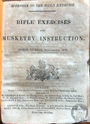 Rifle Exercises and Musketry Instruction, 1870