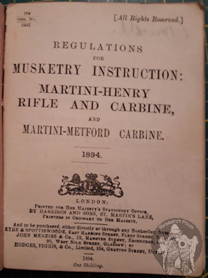 Musketry Instruction, 1894
