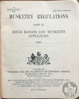Musketry Regulations, Part II, 1910