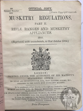 Musketry Regulations, Part II, 1910