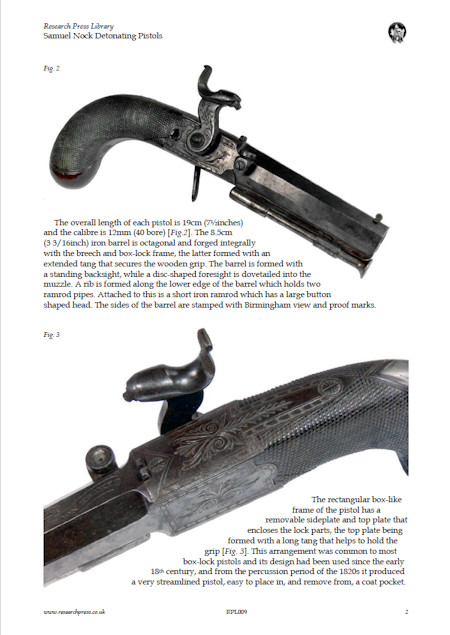 A Pair of Early Samuel Nock Detonating Pistols