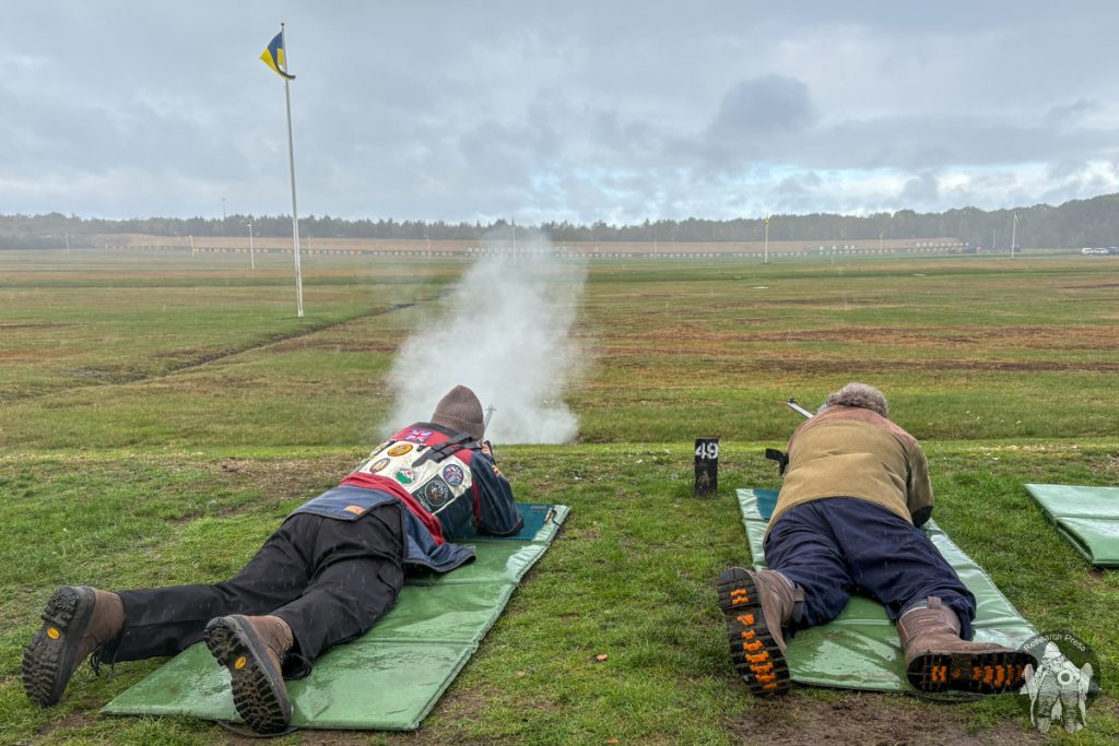 Bisley, Century Range, 600 yards (during rain shower)